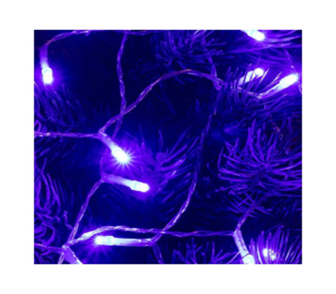 Belt�ri elemes mini f�nyf�z�r, k�k sz�nben, 20 LED